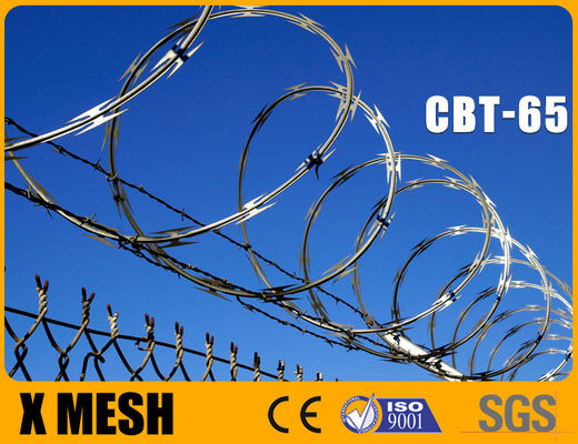 CBT 65 Tipo Concertina filo con materiale SUS 304 spessore 0,5 mm per recinzione di sicurezza