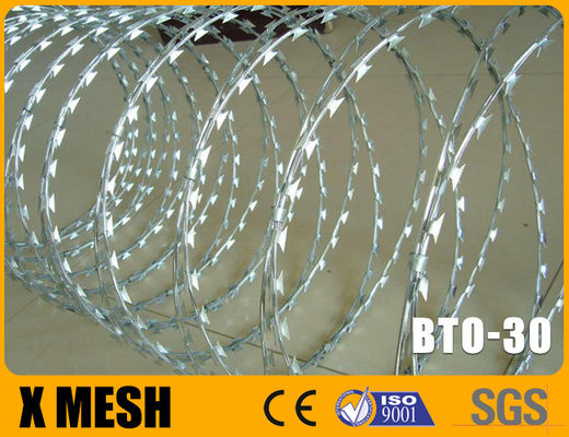 BTO 30 tipo Concertina filo rasoio con spessore 0,5 mm di 450 mm di diametro di bobina per la prigione