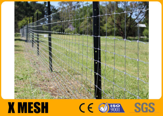 Il recinto ASTM A121 dell'azienda agricola del metallo del cavo 2.0mm munisce il recinto di cardini unito del campo