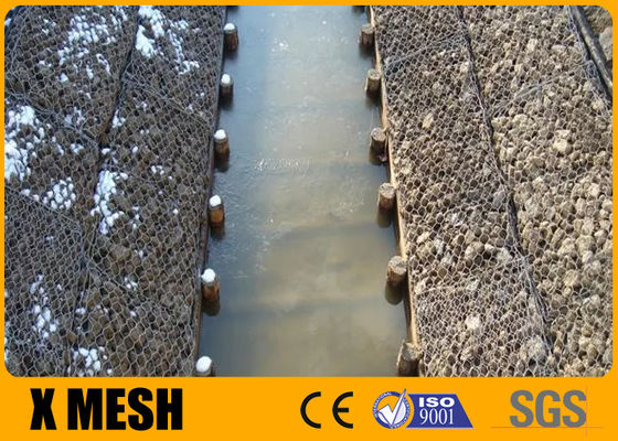 Il doppio esagonale galvanizzato immerso caldo di Mesh Woven Steel 8x10 del gabbione ha torto