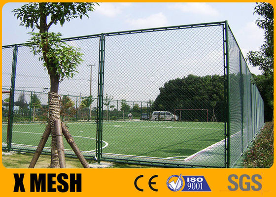 il PVC di Mesh Fencing del collegamento a catena archivato calcio di altezza di 6m ha ricoperto il recinto del collegamento a catena