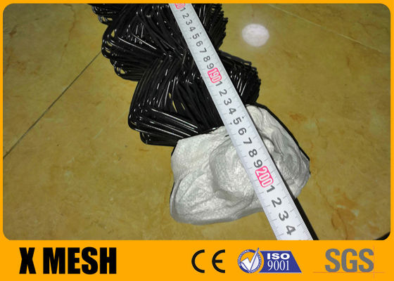 9 manutenzione bassa di Mesh Fencing ISO9001 del collegamento a catena del vinile del nero del calibro