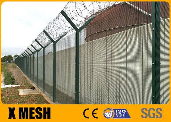 Maglia montata di sicurezza di Hot Galvanized High del recinto della prigione di salita di resistenza della corrosione anti