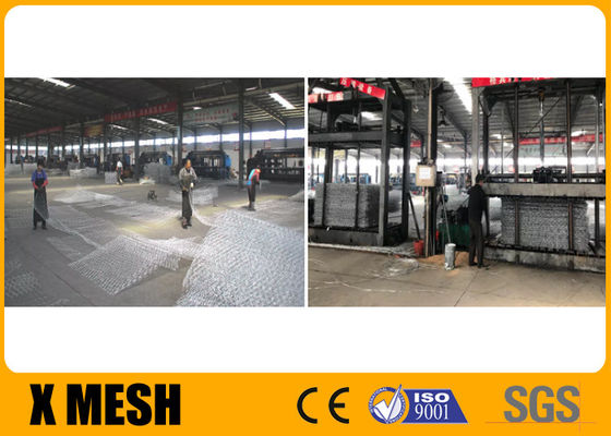 norma ricoprente di Mesh Astm A975 del gabbione dello zinco 275g per i rivestimenti di sostegno