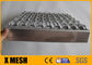 Pedata per scale a griglia in acciaio zincato HDG perforato con staffe di fissaggio
