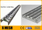 Anti grata resistente commerciale di sicurezza del metallo dell'acciaio di slittamento con il puntone della presa