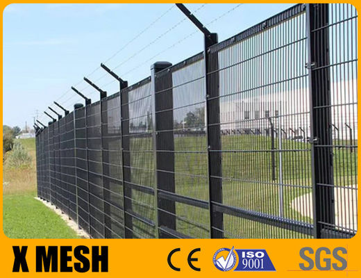 Fence a maglia 358 di alta sicurezza rivestita in polvere con 12,7 mm x 76,2 mm per aeroporto