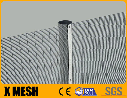 Green Powder Coated Clear View Fence Anti Climb 358 Con 4 mm di diametro del filo per il giardino